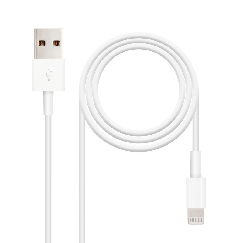 Nanocable Cable de datos/carga LIGHTNING/USB 2 M Nanocable Cable de datos/carga LIGHTNING/USB 2 M
