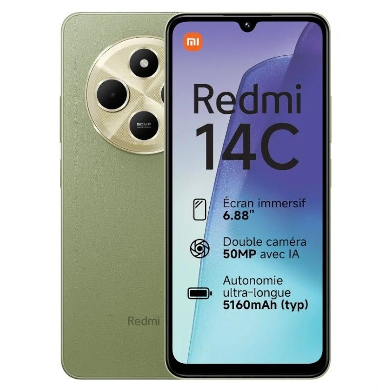 XIAOMI Redmi 14C 6,88" 128GB 6GB Sage Green XIAOMI Redmi 14C 6,88" 128GB 6GB Sage Green